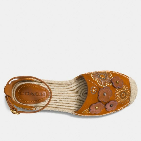 Coach Ankle Strap Astor Espadrille Tea Rose 9.5 - Picture 2 of 15